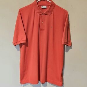 Ben Silver Charleston Pique Polo Shirt - Orange - Size XL